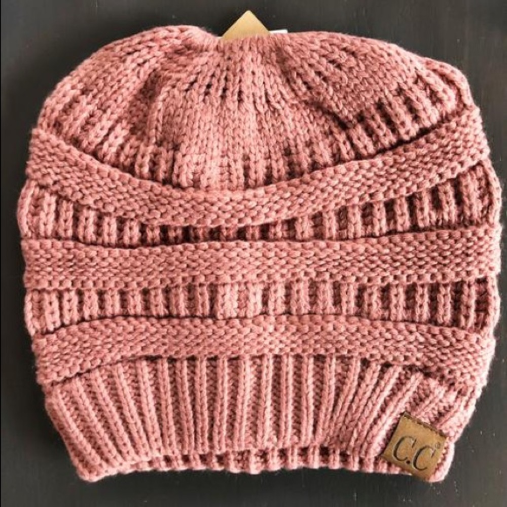 CC Boutique Messy Bun Beanie Tail